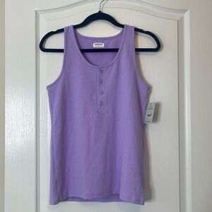 Tommy John Loungewear Waffle Lounge Tank Top Lavender Purple Size Small